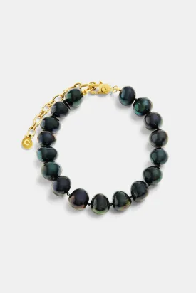 10mm Oil Slick Freshwater Pearl Bracelet