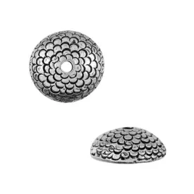 12mm Silver Acorn Bead Cap