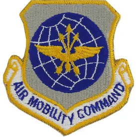 Air Force Patch: Air Mobility Command - color with hook closure