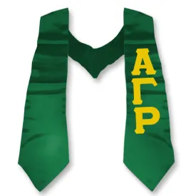 Alpha Gamma Rho Printed Budget Graduation Stole - CAD