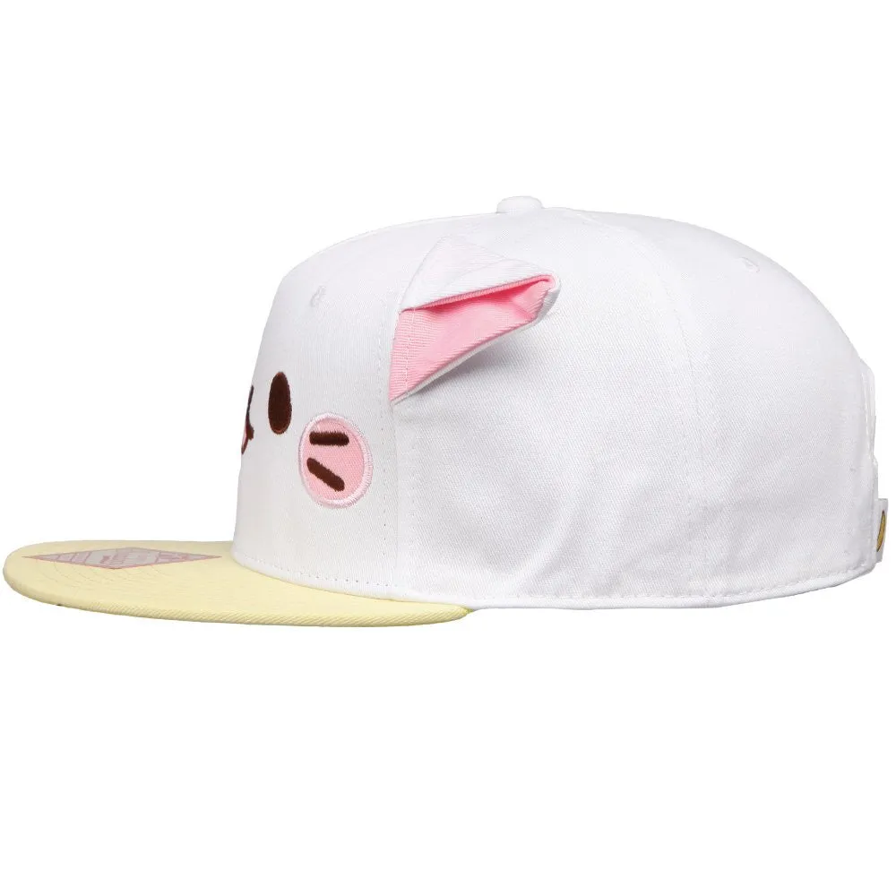 Bananya Face with Ears Snapback Cap