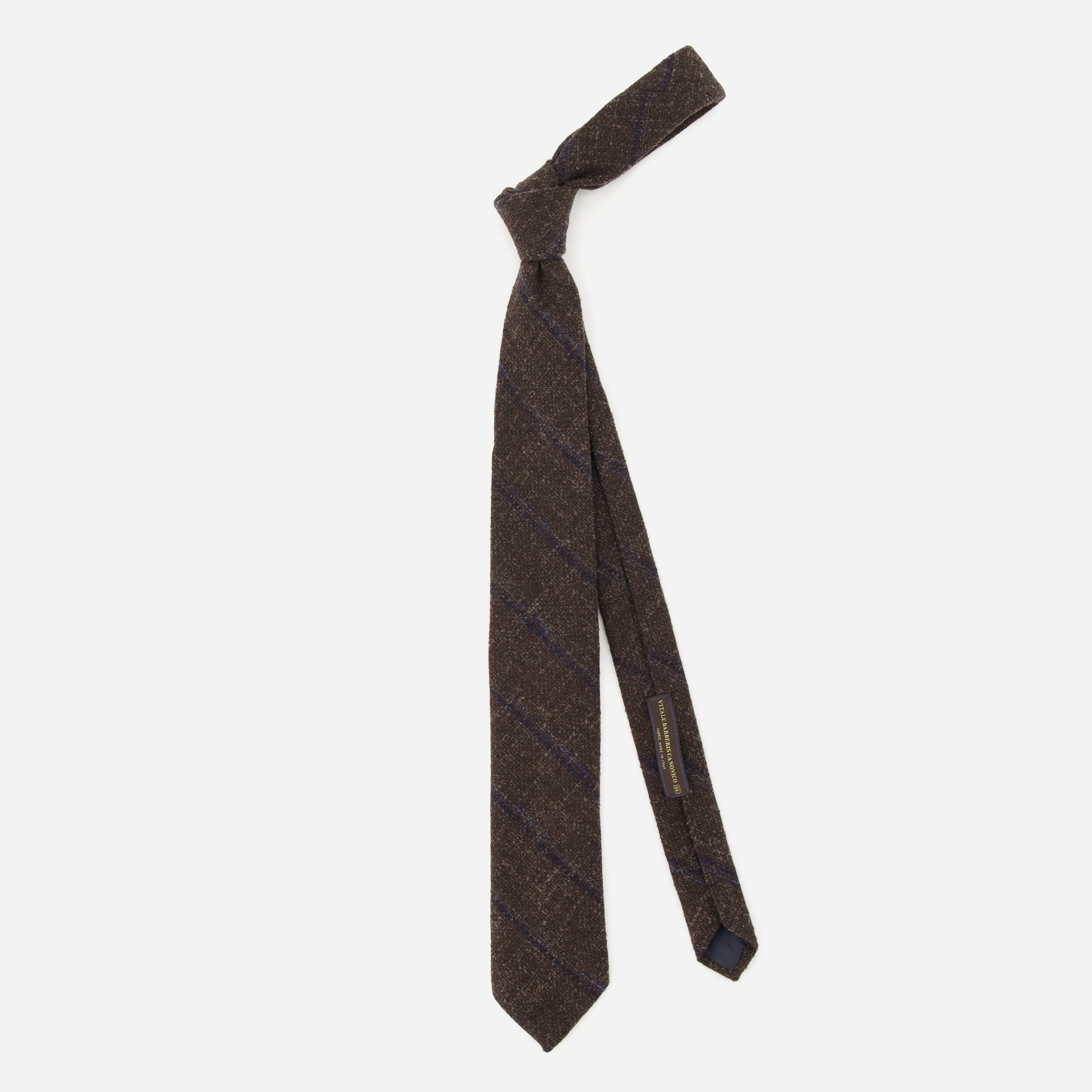 Barberis Wool Riga Brown Tie