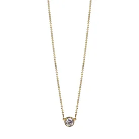 Bezel Solitaire Necklace