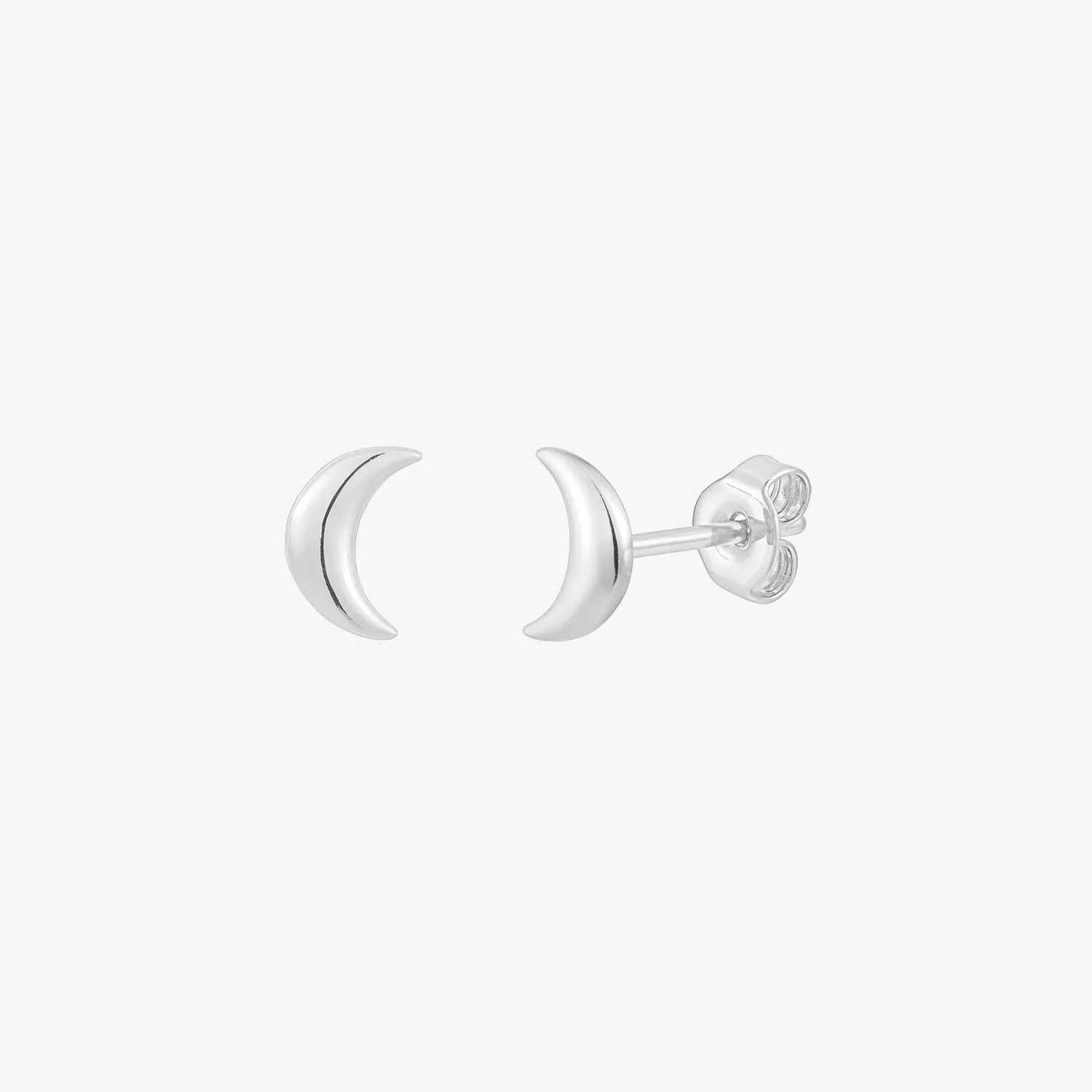 Bijou Moon Stud Earrings