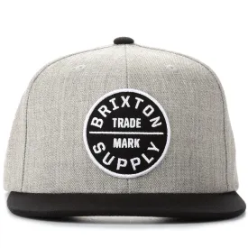 Brixton Oath III Snapback - Heather Grey/Black