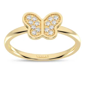 Butterfly Diamond Glistening Ring