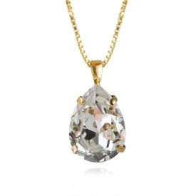 Caroline Svedbom Classic Gold Drop Necklace - Crystal