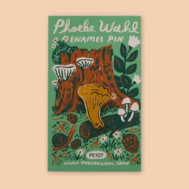 Chanterelle Mushroom Enamel Pin