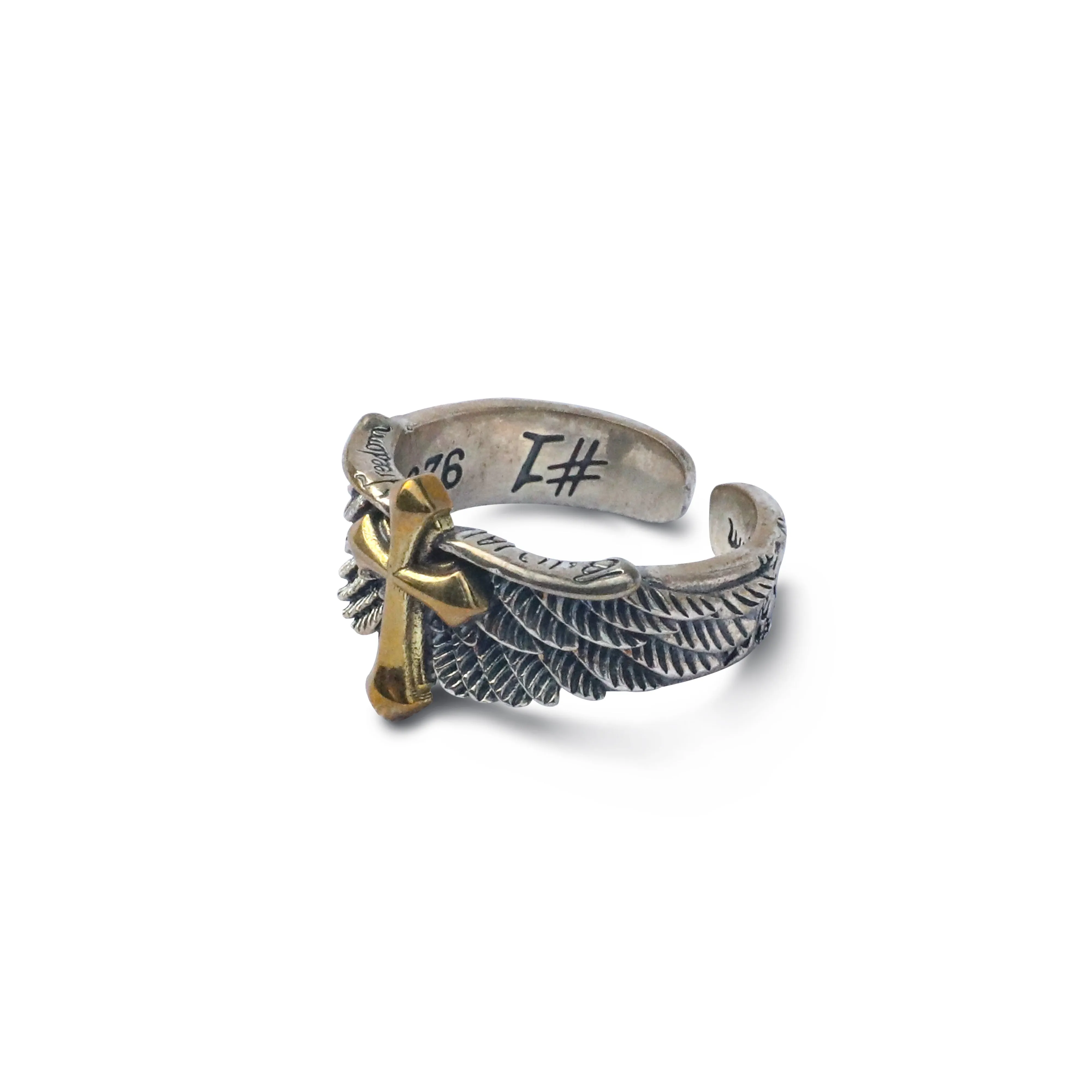 Cross pattern ring