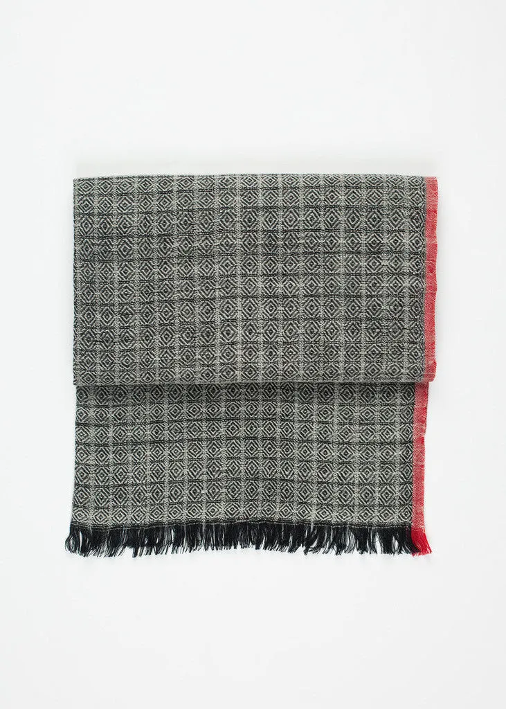 Diamond Scarf in Black/Natural -UEB