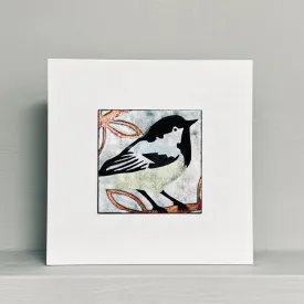 Enamel picture - blue tit