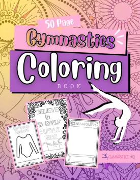 GymnasticsHQ's Digital Confident Gymnast Coloring Book