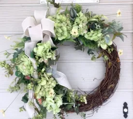 Hydrangea Wreath, Spring wreaths, Wreaths for the front door