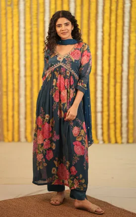 Kavinilavu  (Kurti Pant Dupatta)