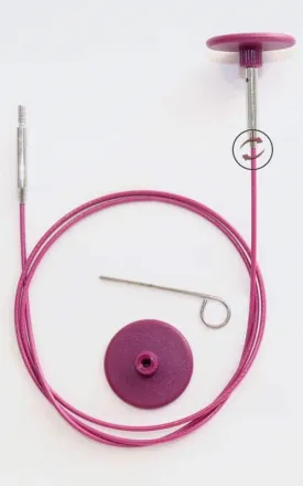 KNITPRO SWIVELLING INTERCHANGABLE NEEDLE CABLE