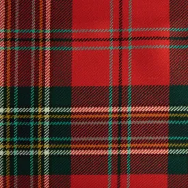 Maclean Of Duart Red Caledonian Tartan Check 100% Wool