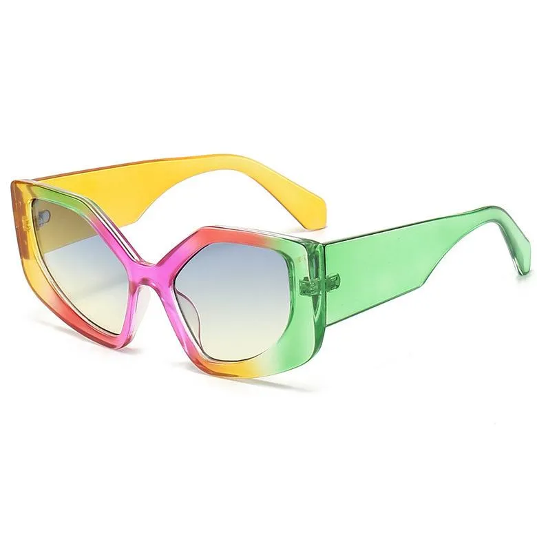 Polygonal Cat Eye Sunglasses