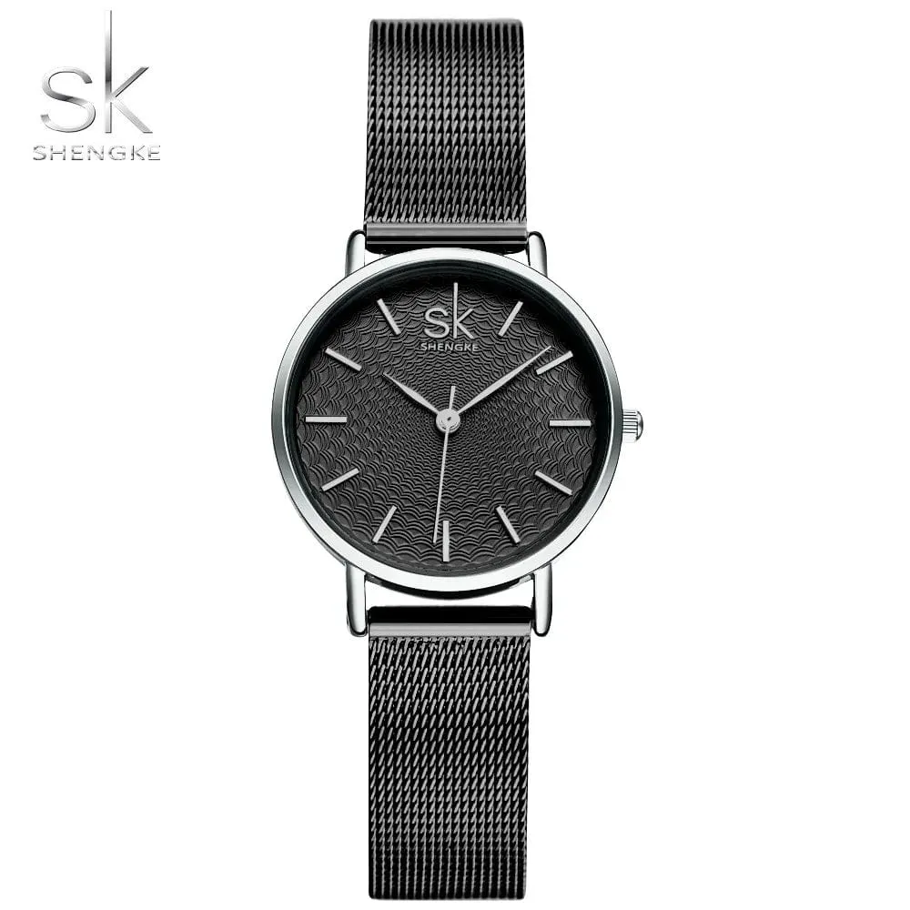 Women's Luxury Super Slim Sliver Mesh Stainless Steel Watches