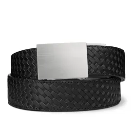 X4 STAINLESS STEEL BUCKLE | BASKETWEAVE GUN BELT 1.5"